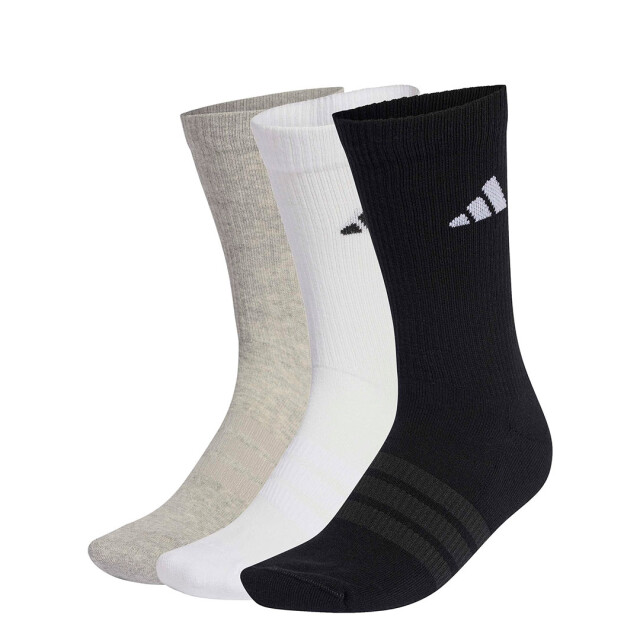 Medias Unisex Adidas Sport Wear 3 Pares Negro - Blanco - Gris