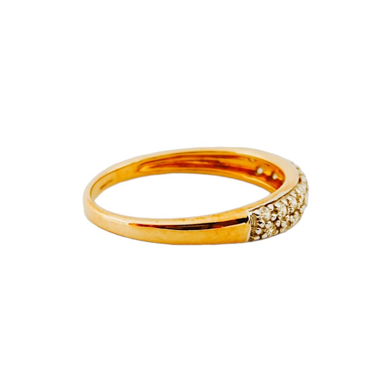 Anillo doble Sin Fin-Oro bajo-Piedra zirconias-AN8018 conpiedra