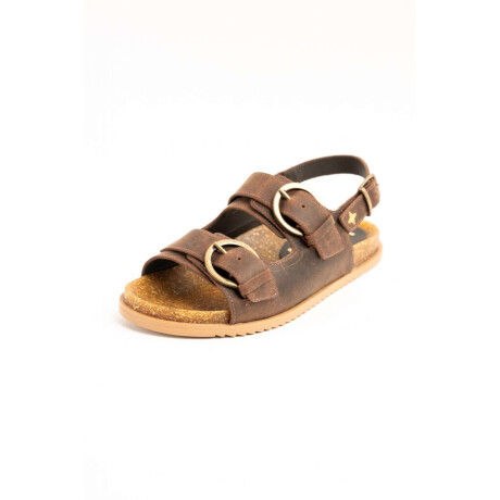 Sandalia Cuero Chocolate