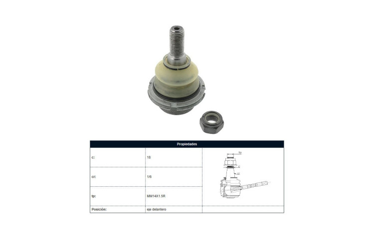 Rotula Del Peug 407 04-25 Der/Izq Rotula Del Peug 407 04-25 Der/Izq