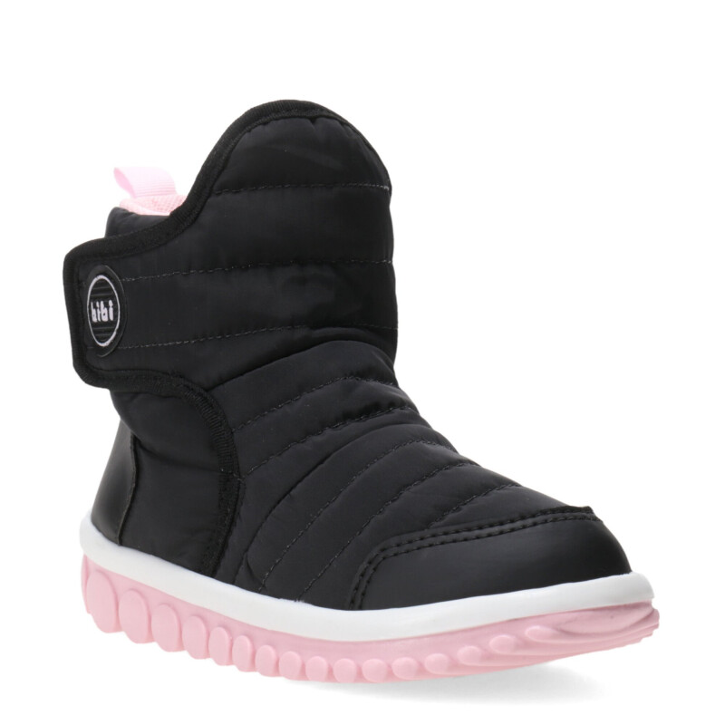 Championes Infantiles Bibi Bota Roller Drop Negro - Rosa