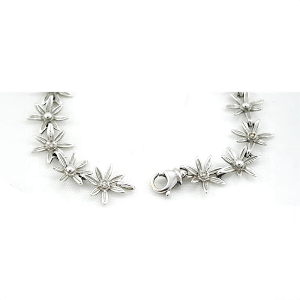 Pulsera Oro Blanco 18K Con Brillantes Pulsera Oro Blanco 18K Con Brillantes