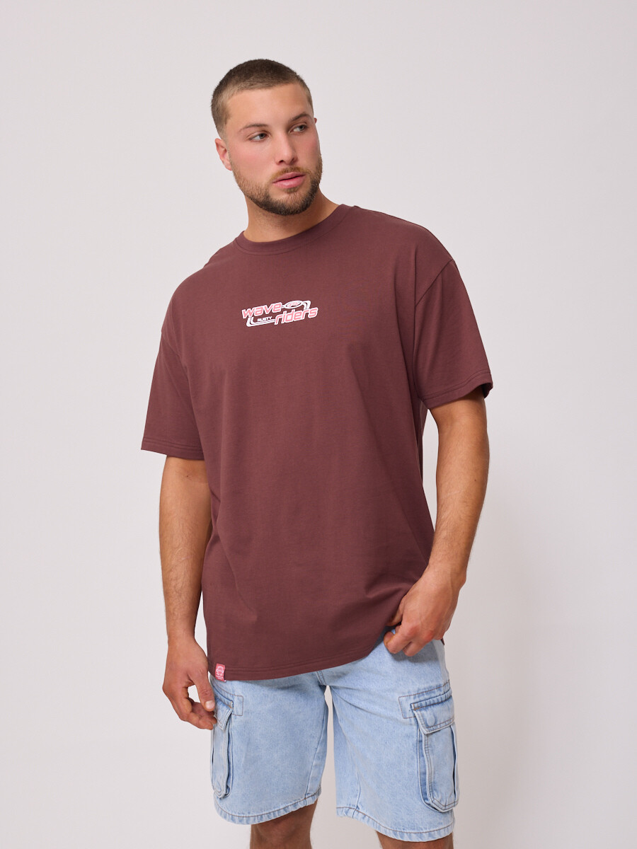 T-SHIRT KINES RUSTY - Chocolate 