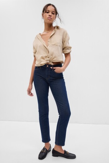 Jean Vintage Slim Mujer Dark Indigo