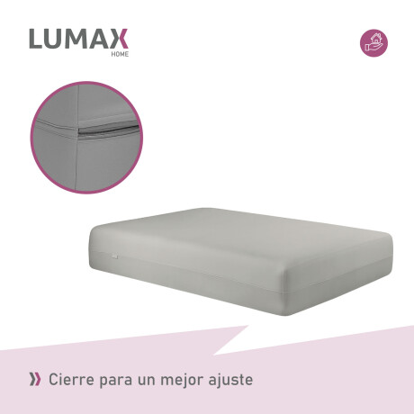Funda de Colchón Lumax con cierre 2 Plazas x20cm Gris