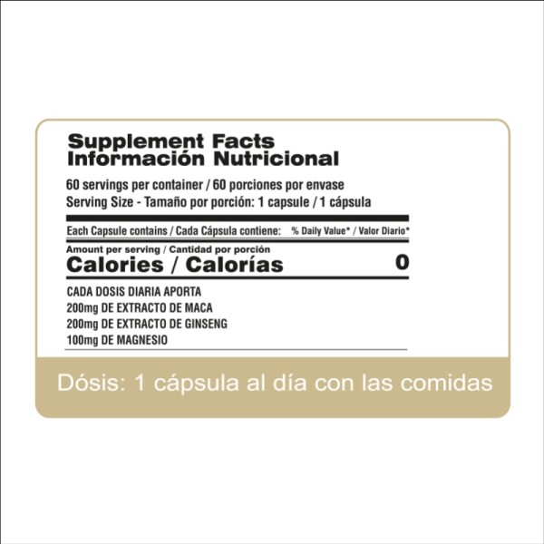 Max Maca y Ginseng + Magnesium Cápsulas - Qualivits Max Maca y Ginseng + Magnesium Cápsulas - Qualivits