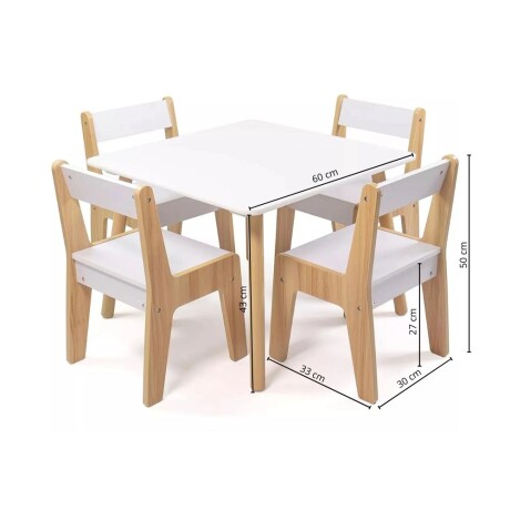 Set de Mesa + 4 sillas infantil Teddy Set de Mesa + 4 sillas infantil Teddy