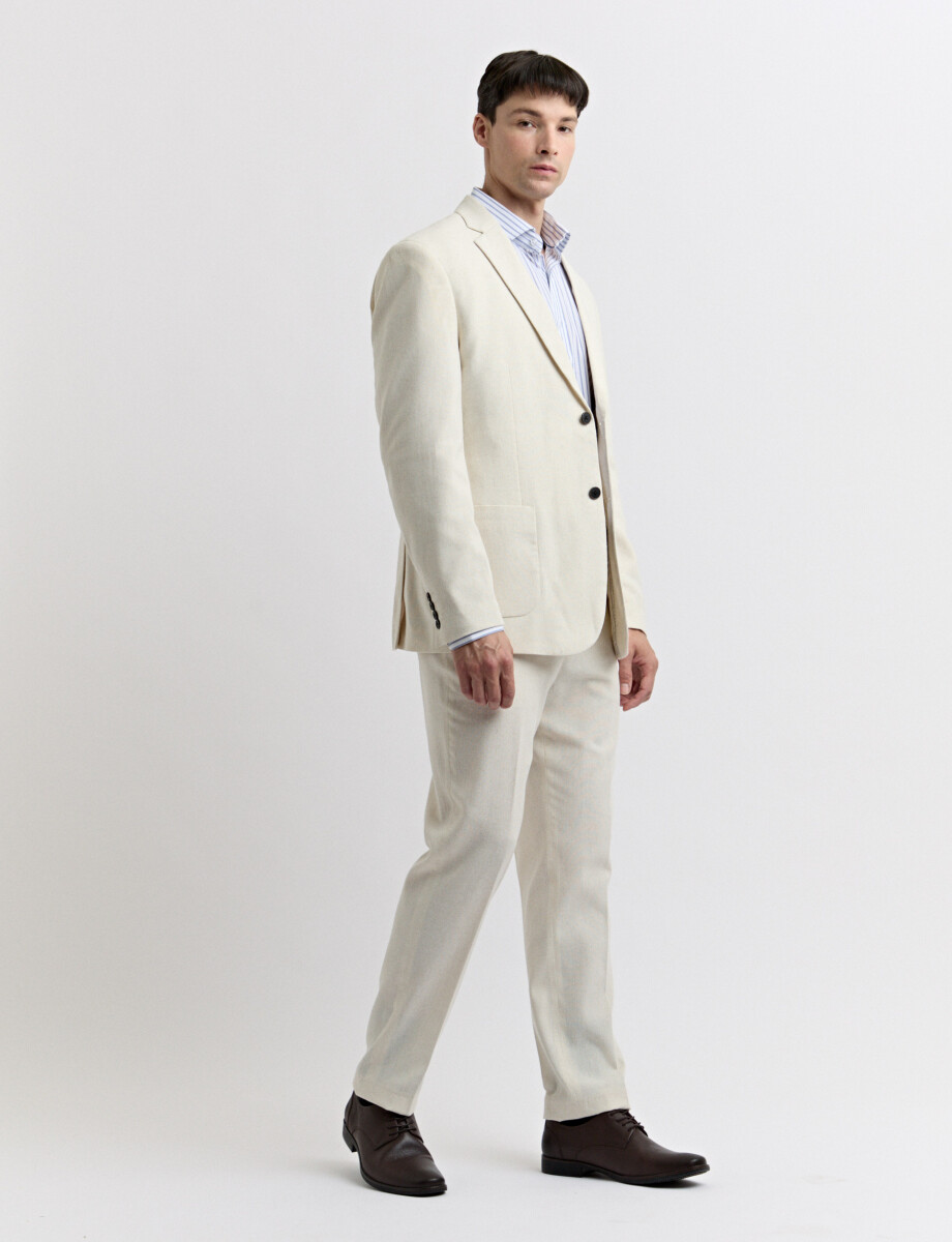 080576 PANTALON HARRINGTON LABEL Natural