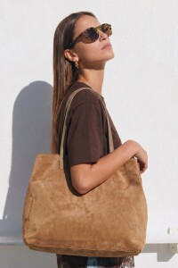 Travel Bag Gamuza Vegana Oliva