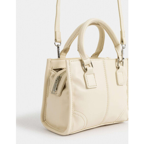 Carteras Medianas Blanco Crudo