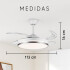 Ventilador De Techo Xion Xi-v200t-cu 42" VENTILADOR DE TECHO XION 42" XI-V200T