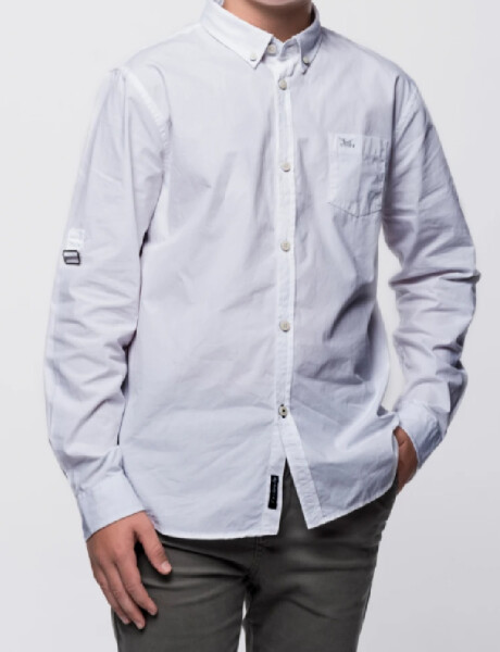 Camisa lisa Blanco