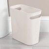 Cesto tacho de basura papelera plástico blanco