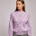 Sweater trenzado lila
