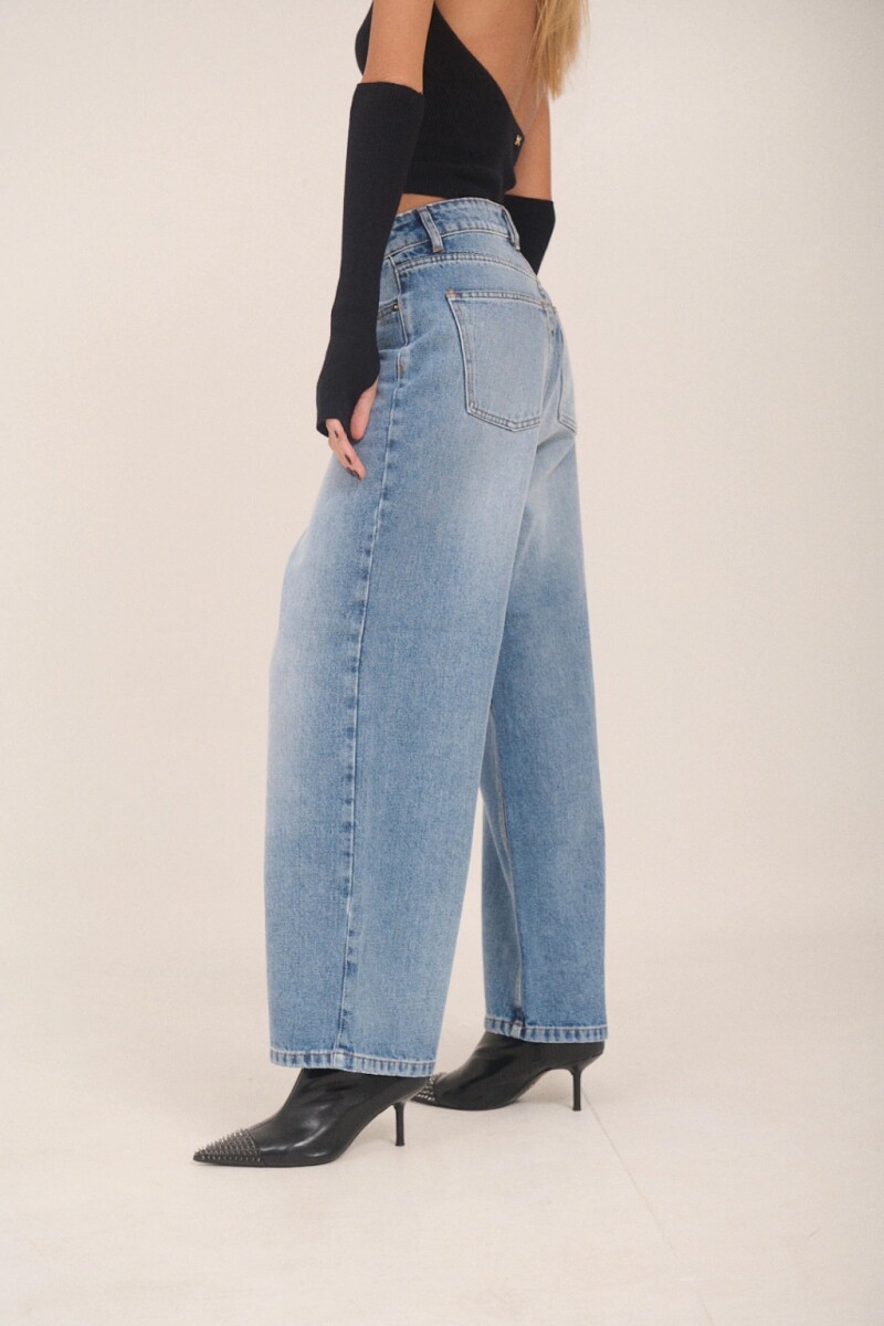 Jean Baggy Olivo Azul