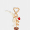 Bijouterie Vs Moño Llavero Y Bag Charm De Corazón - Dorado