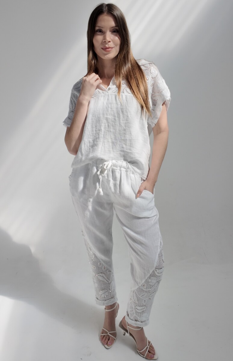 Pantalón Aetna - Blanco 