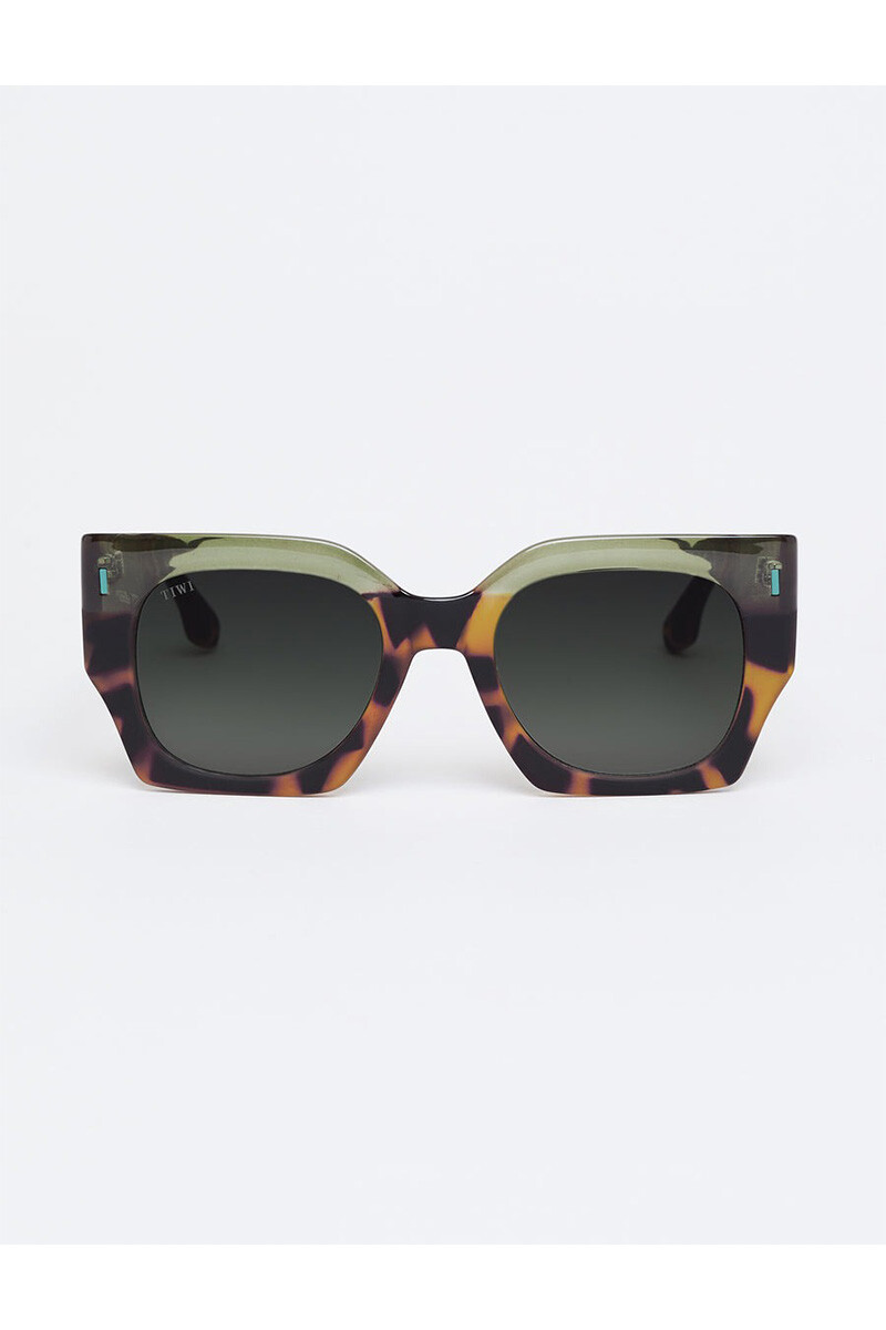 Lentes Tiwi Matt - Bicolor Green Tortoise / Shiny Green With Green Lenses 