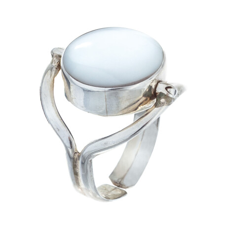 Anillo de plata 925 con nácar y lapiz lazuli Anillo de plata 925 con nácar y lapiz lazuli