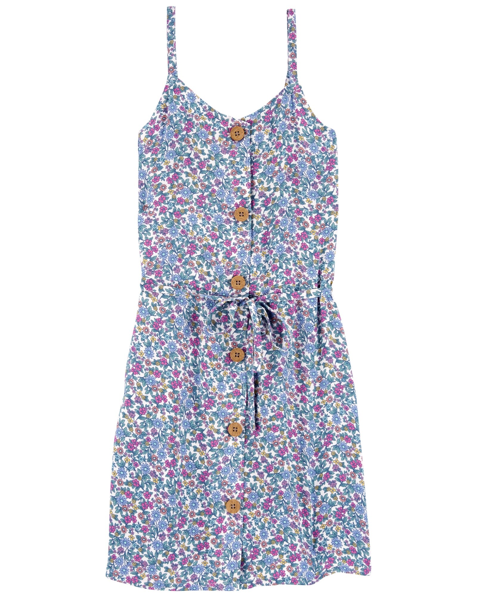 Vestido de viscosa Ecovero diseño floral Sin color