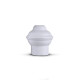 Barrote Cortina Palo de Metal 2,50m 28mm + 3 soportes BLANCO