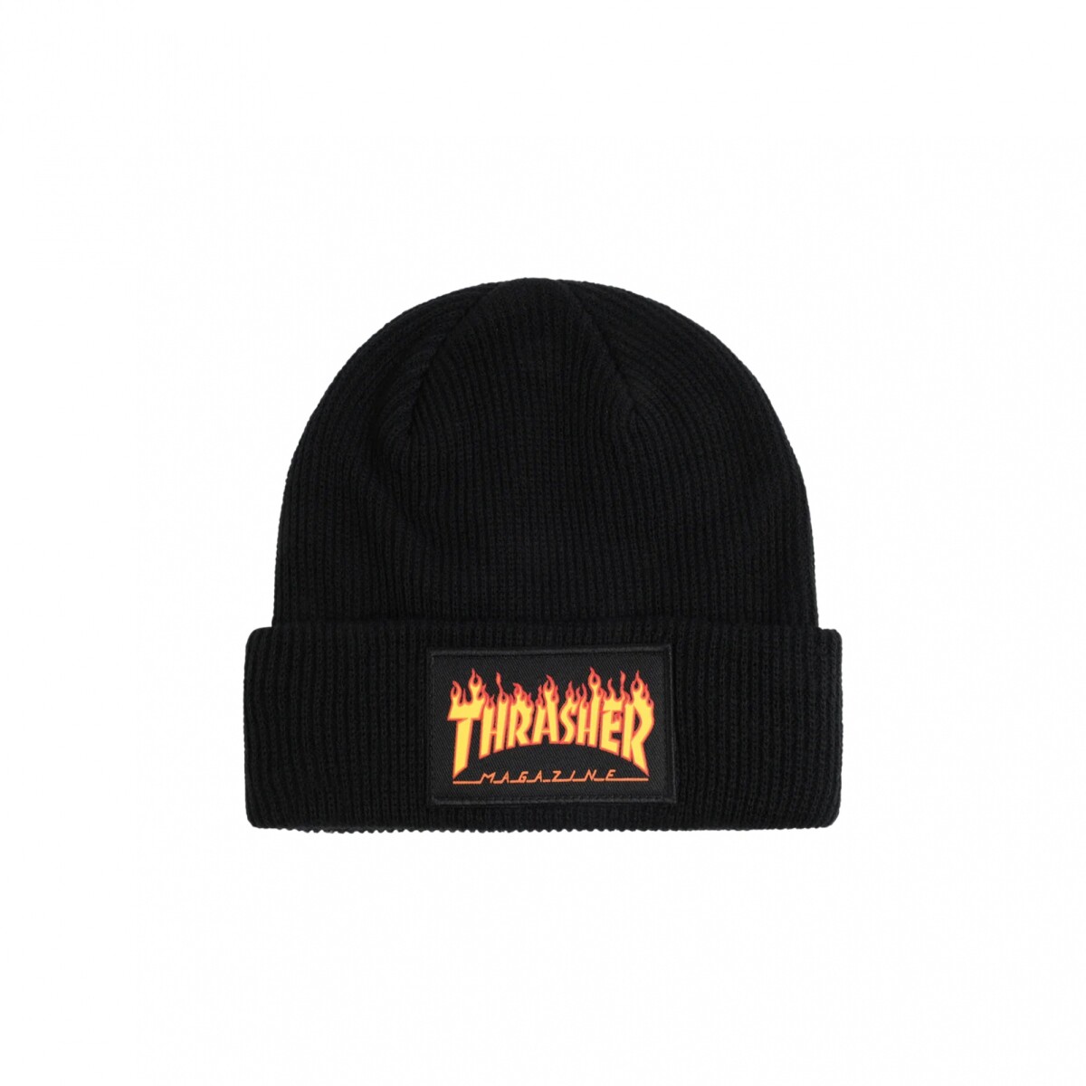 BEANIE THRASHER FLAME LOGO - Black 