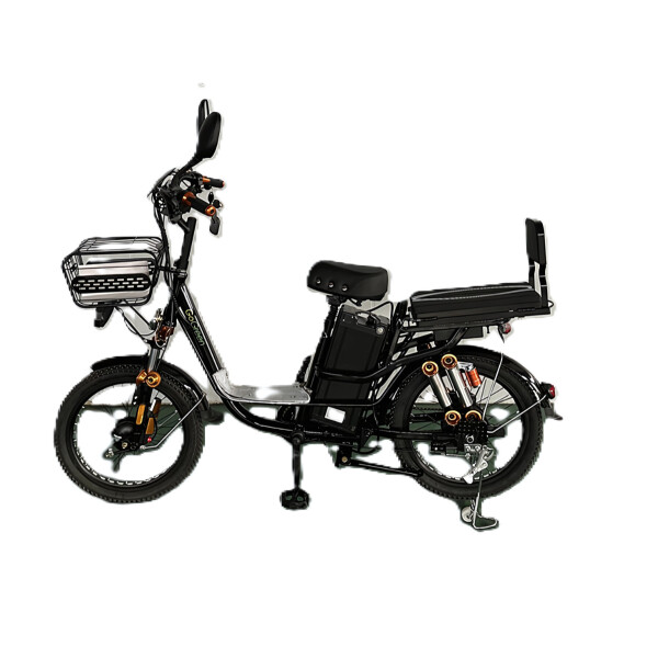 Bicicleta Electrica Gogreen Delivery R20 400w Bateria 26ah Color Negro