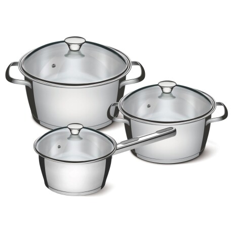 BATERIA DE COCINA TRAMONTINA ALLEGRA - 6 PIEZAS BATERIA DE COCINA TRAMONTINA ALLEGRA - 6 PIEZAS