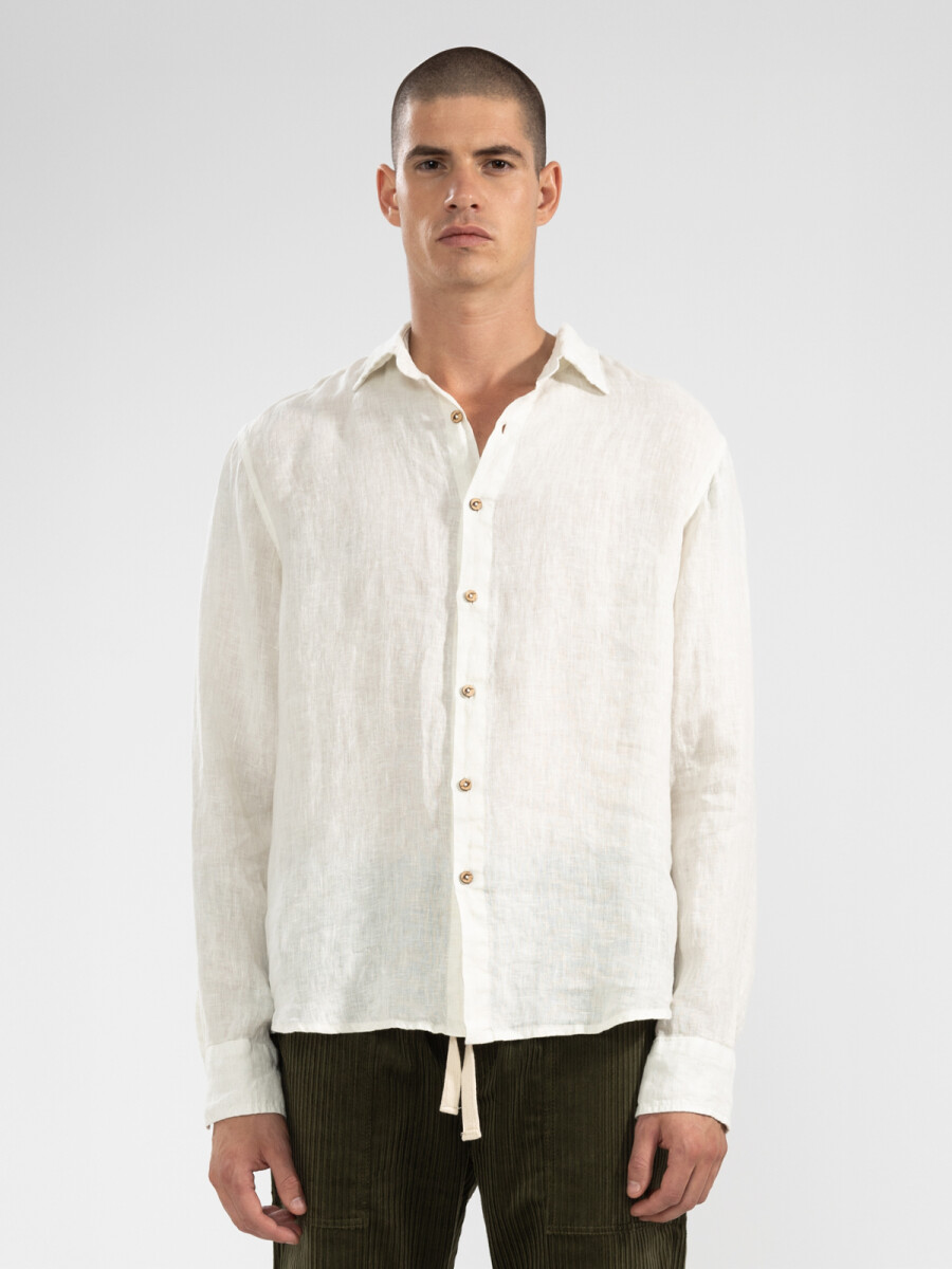 100% LINEN LONG SLEEVE SHIRT 