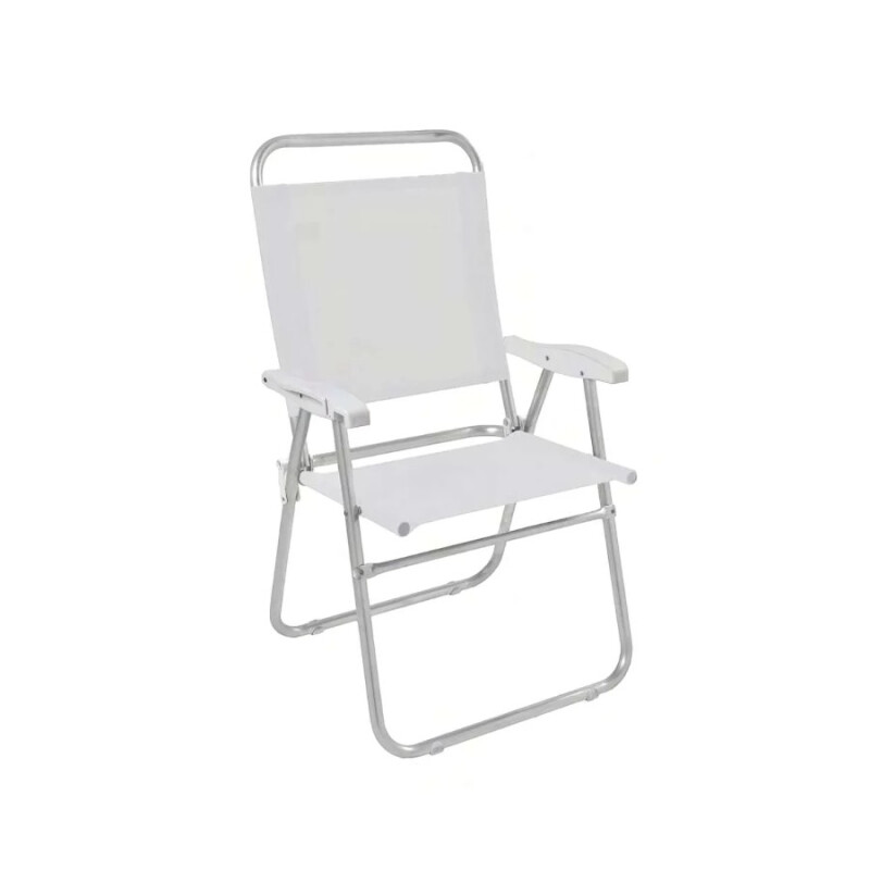 Sillón Reforzado en Aluminio Cancún Plus Zaka Blanco