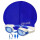 Set Natación Gorra Silicona+ Lente+ Tapones Niño Adul Azul / Niños