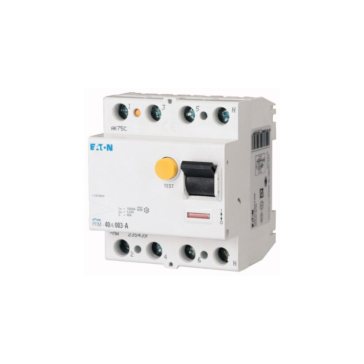Interruptor diferencial DIN serie mRCM 4P 300mA Eaton - 40A 