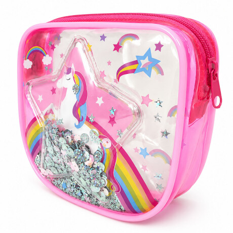 Kit Belleza Niña c/Bolso Sombra Ojos Bálsamo y Brillo Labial Multicolor