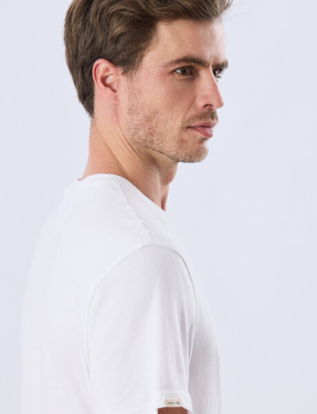 REMERA ESTAMPADA DE ALGODÓN Blanco