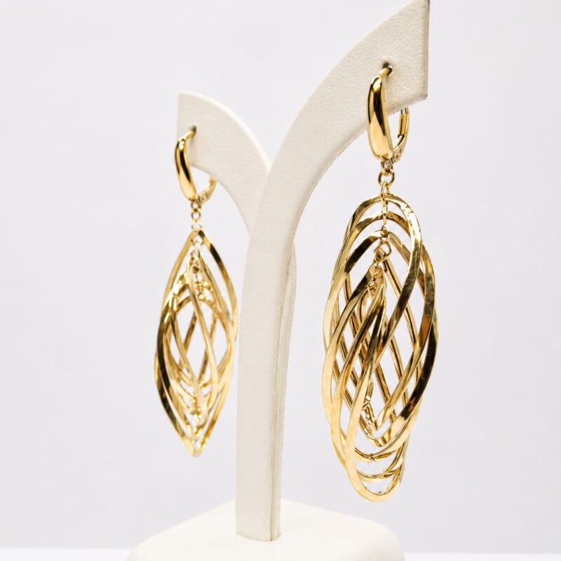 Caravanas pendientes Oro 18 Kt Caravanas pendientes Oro 18 Kt