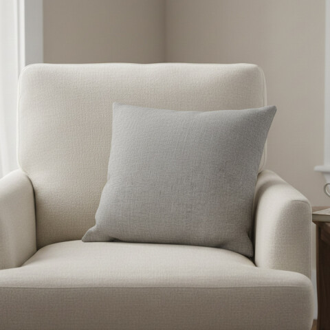 Almohadón Lino con Cierre Home Class 43 x 43 cm GRIS
