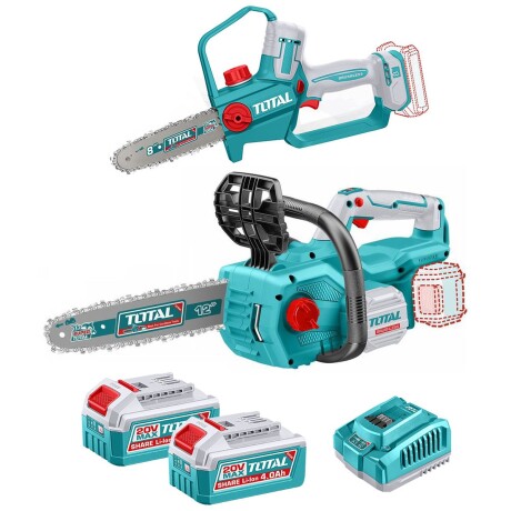 Kit Línea 20v Sin Carbones: 2 Motosierras 8" Y 12", 2 Baterías 4.0Ah Kit Línea 20v Sin Carbones: 2 Motosierras 8" Y 12", 2 Baterías 4.0Ah