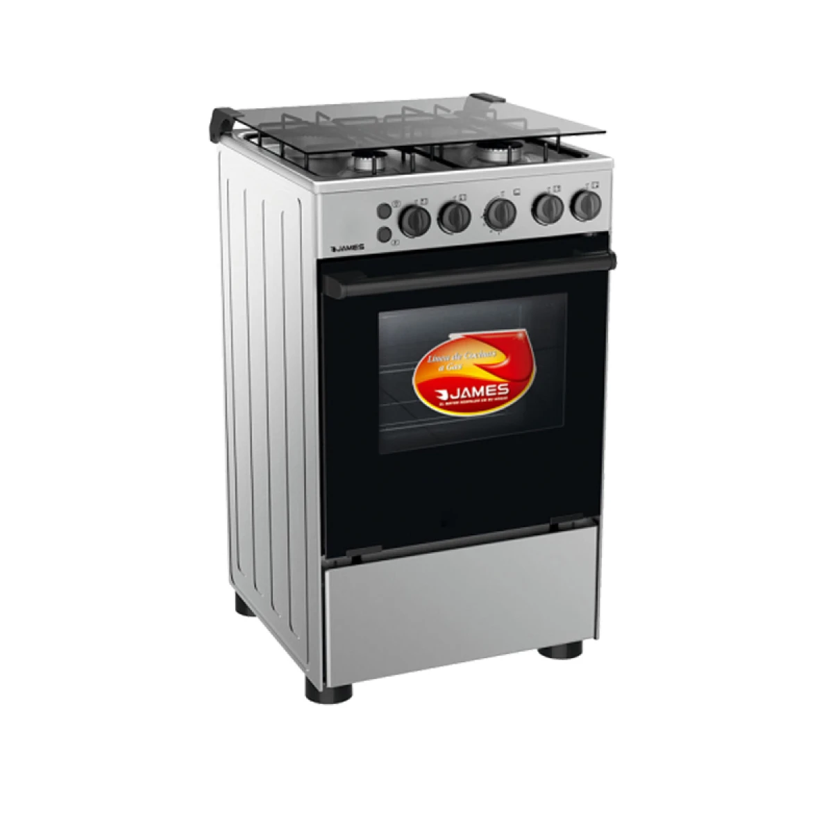 Cocina a Gas 4H James C-510 Mit Inoxidable - 7506-16 - ACERO-INOXIDABLE 