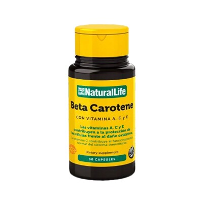 Beta-carotene Natural Life 30 Cáps. Beta-carotene Natural Life 30 Cáps.