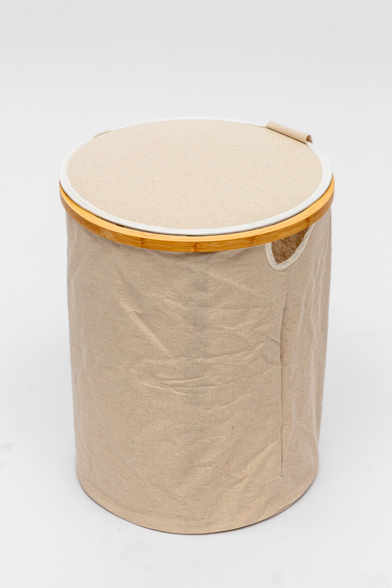 Cesto Solara Liso C/tapa - Beige 