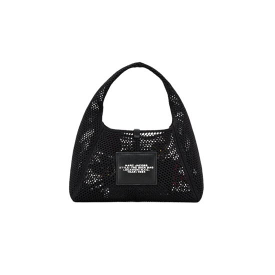 MARC JACOBS - THE DAISY CROCHET MINI SACK BAG Negro Estampado