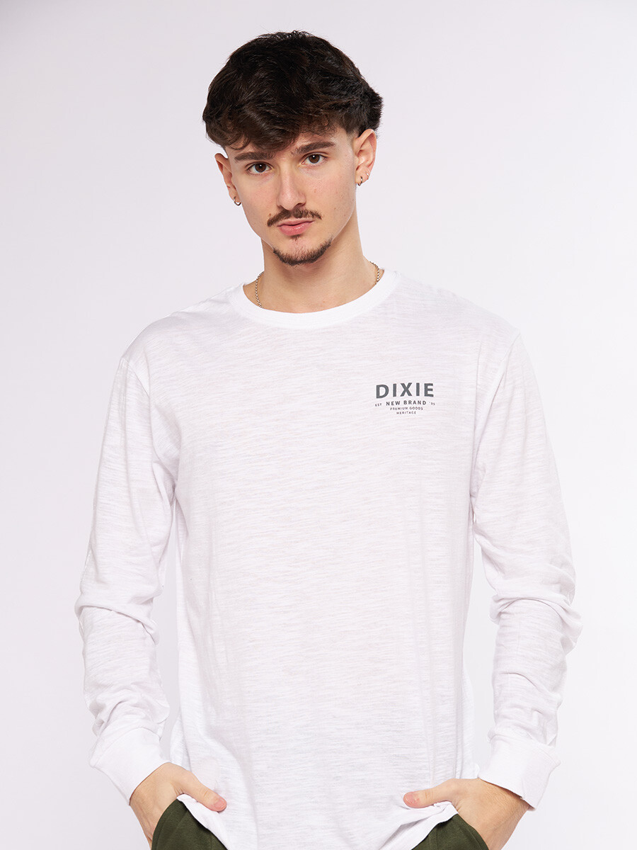 T-SHIRT ML BRANE DIXIE - Blanco 