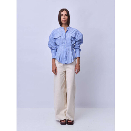 Camisa Gal Light Blue