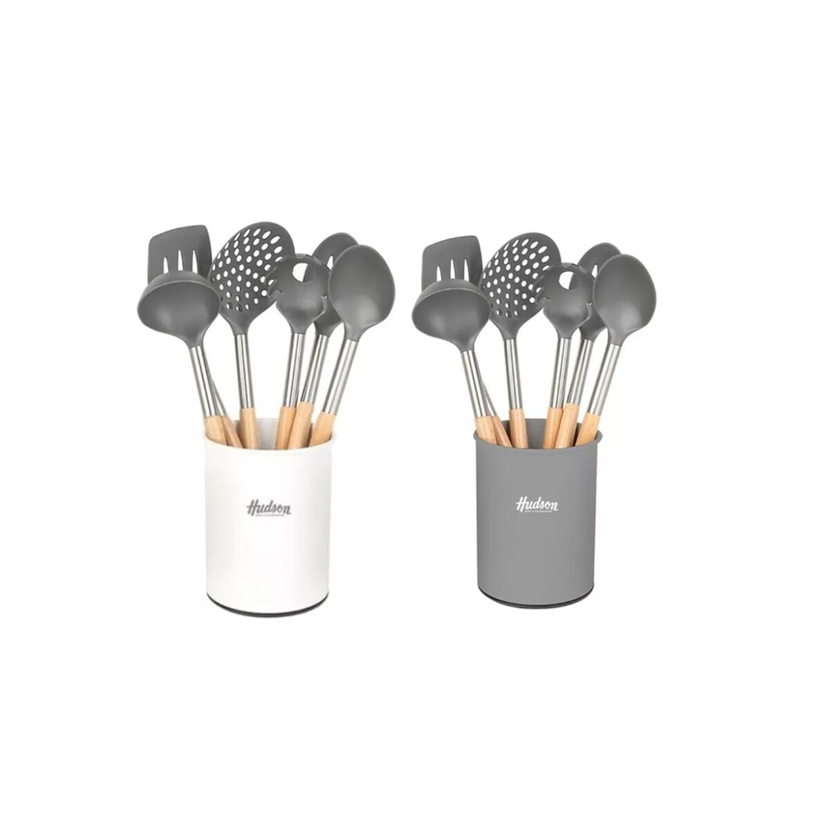 SET - 6 UTENSILIOS COCIN GRIS NYLON UT61G 