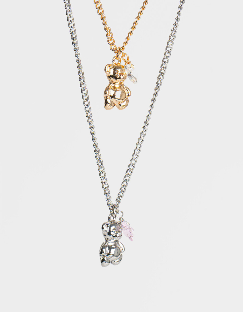 Set De Collares Para Compartir De Osito 