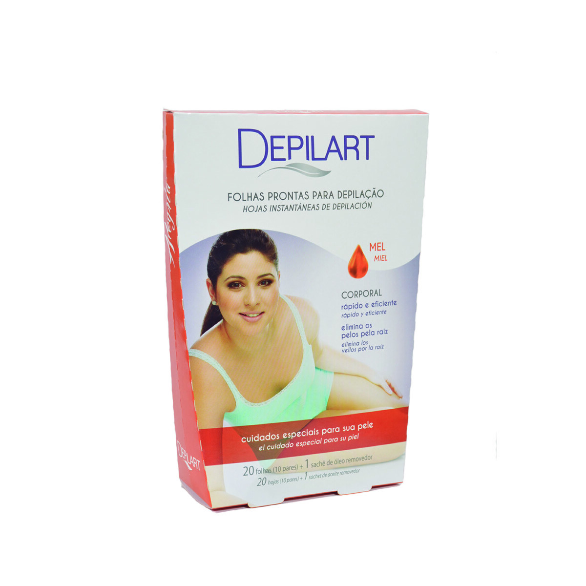 Depilart 20 Hojas Instantaneas De Depilacion Corporal 