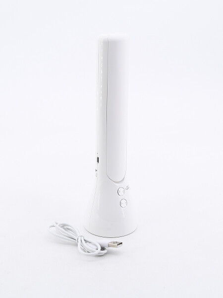 LAMPARA DE ESCRITORIO CON LINTERNA 2 EN 1 BLANCO
