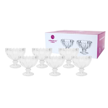 Set de copas de postre 6 unidades 200ml Set de copas de postre 6 unidades 200ml