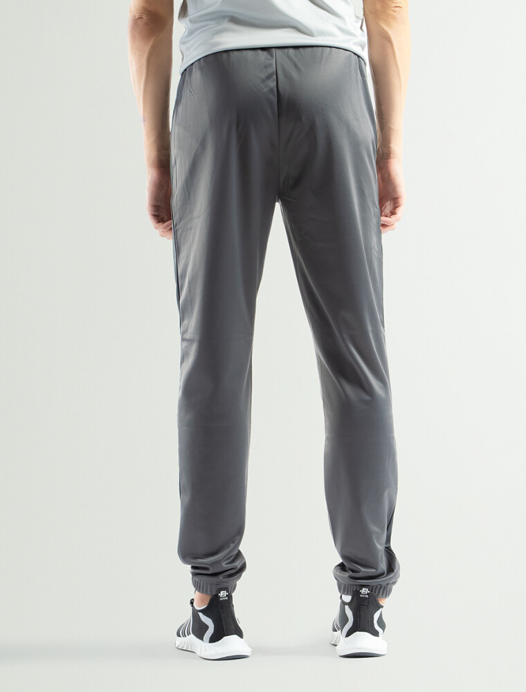 Pantalón Deportivo Combinado Gris Oscuro