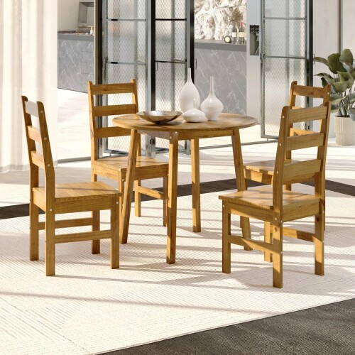 Conjunto de Comedor 4 sillas - Irlanda Natural